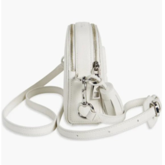 ❌SOLD❌NWT Marc Jacobs The Shutter Leather Crossbody Bag Removable Strap Cotton - Picture 3 of 11
